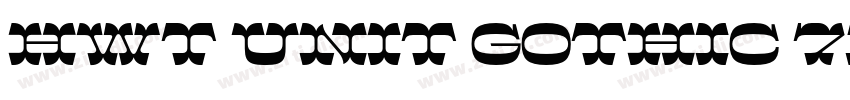 HWT Unit Gothic 718字体转换